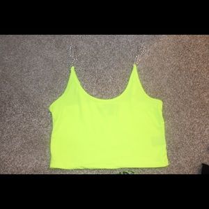 Neon yellow cop top